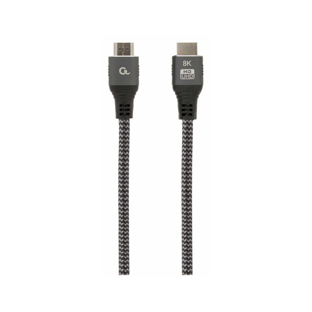 CABLE TRENZADO HDMI 2.1 8K 60HZ GEMBIRD SELECT PLUS SERIES CON ETHERNET 2M NEGRO