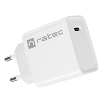 CARGADOR NATEC RIBERA 20W 1XUSB-C PD3.0 QC3.0 BLANCO