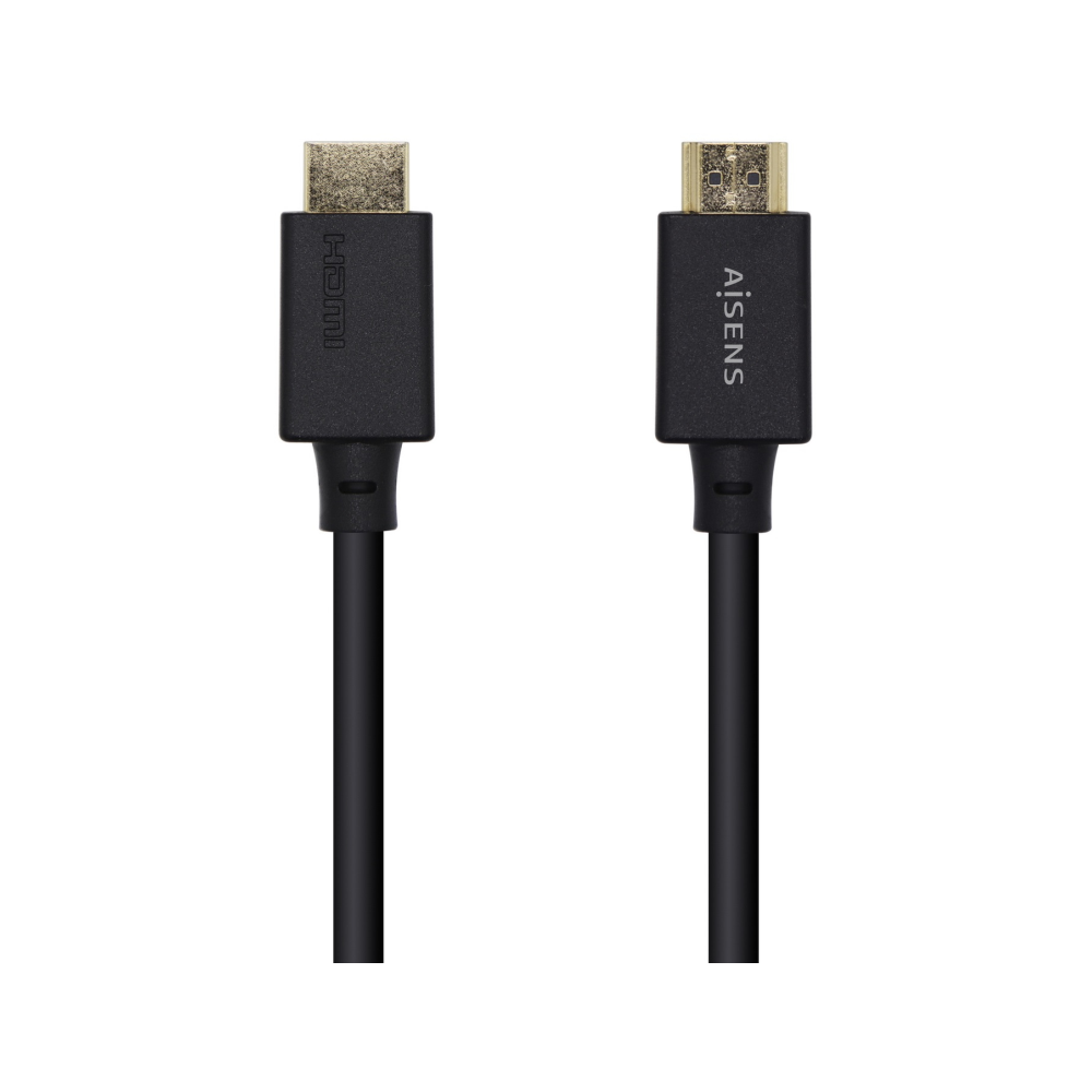 CABLE HDMI AISENS V2.1 ULTRA ALTA VELOCIDAD CERTIFICADO 8K60H M/M 1.0M NEGRO