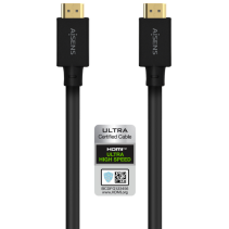 CABLE HDMI AISENS V2.1 ULTRA ALTA VELOCIDAD 8K60HZ M/M 5.0M NEGRO