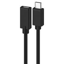 CABLE ALARGADOR USB 2.0 EWENT USB-C MACHO USB-C HEMBRA 1,8m NEGRO