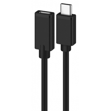 CABLE ALARGADOR USB 2.0 EWENT USB-C MACHO USB-C HEMBRA 1,8m NEGRO