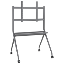 SOPORTE SUELO AISENS RUEDAS BANDEJA DVD PANTALLA 120KG 50-86