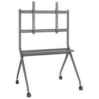SOPORTE SUELO AISENS RUEDAS BANDEJA DVD PANTALLA 120KG 50-86