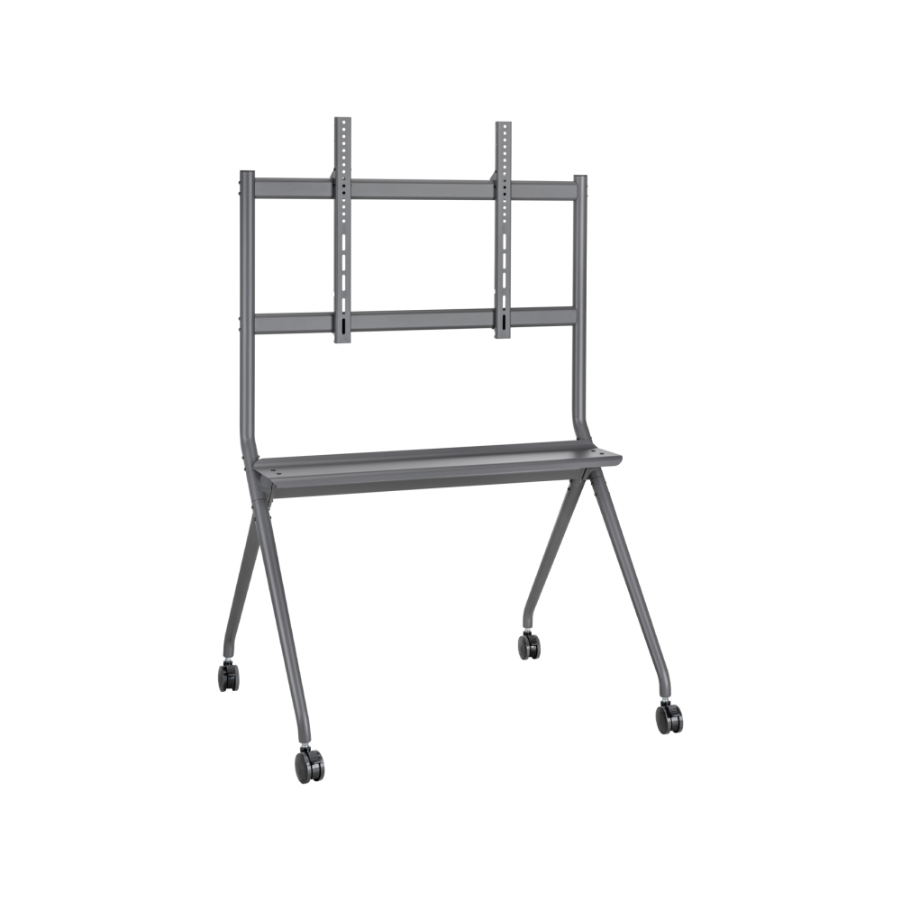 SOPORTE SUELO AISENS RUEDAS BANDEJA DVD PANTALLA 120KG 50-86