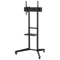 SOPORTE SUELO AISENS RUEDAS BANDEJA DVD PANTALLA 50KG 37-70