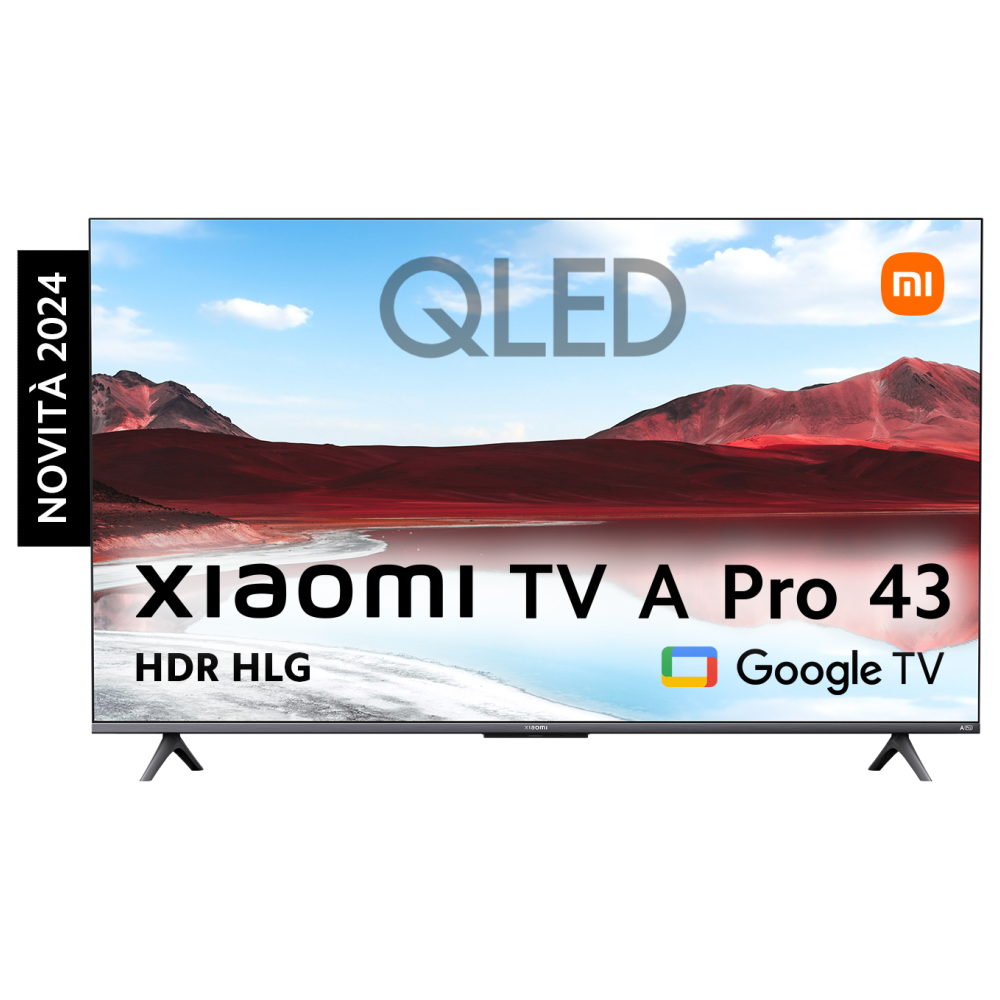 TV XIAOMI ELA5483EU A PRO 2025 43" QLED GOOGLE TV NEGRO USB 2.0 LAN HDMI X3