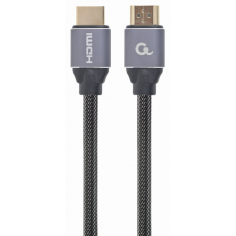 CABLE HDMI 2.0 4K 60HZ GEMBIRD CCBP-HDMI-3M PREMIUM TRENZADO ETHERNET 3M NEGRO