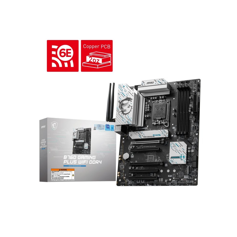 PLACA BASE MSI PRO B760 GAMING PLUS WIFI 1700 ATX 4XDDR4