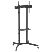 SOPORTE SUELO AISENS RUEDA BANDEJA DVD MONITOR/TV 45KG 37-70 NEGRO