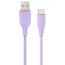 CABLE DE CARGA Y DATOS GEMBIRD USB TIPO C DE SILICONA PREMIUM 1,5 M VIOLETA