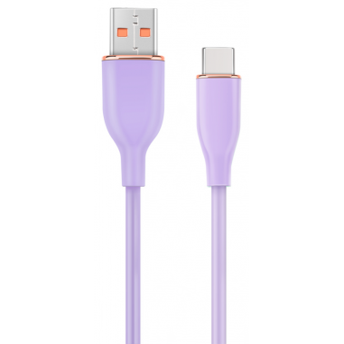 CABLE DE CARGA Y DATOS GEMBIRD USB TIPO C DE SILICONA PREMIUM 1,5 M VIOLETA