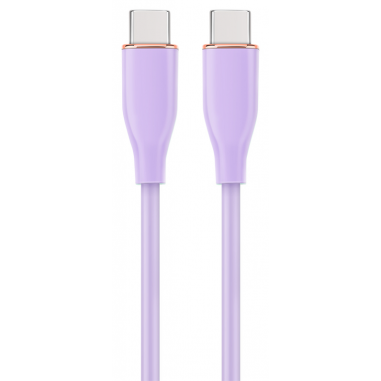 CABLE DE CARGA Y DATOS GEMBIRD (PD) TIPO-C SILICONA ALTA CALIDAD 1,5M MORADO
