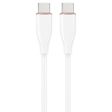 CABLE DE CARGA Y DATOS GEMBIRD (PD) TIPO-C SILICONA ALTA CALIDAD 1,5M BLANCO