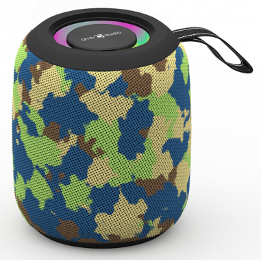 ALTAVOZ PORTATIL GEMBIRD 8W BT LED RGB CAMUFLAJE