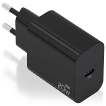 CARGADOR AISENS GAN 20W 1XUSB-C PD3.0 NEGRO