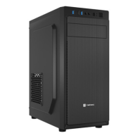 CAJA NATEC ARACANTA MIDI TORRE ATX LECTOR TARJETAS 1XUSB2.0 2XUSB3.0 NEGRO