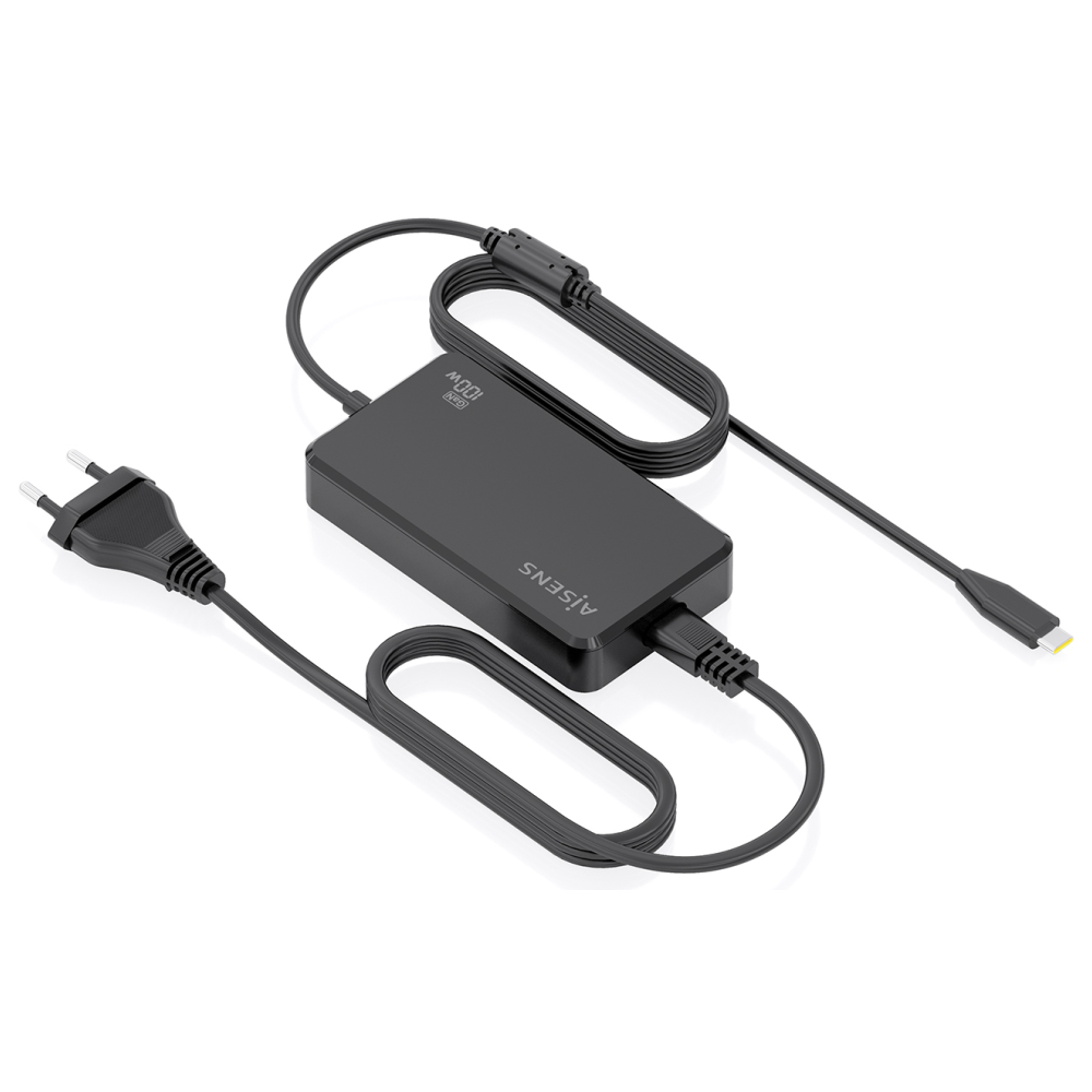 CARGADOR AISENS SOBREMESA GAN 100W PD3.0 1XUSB-C 1.8M NEGRO