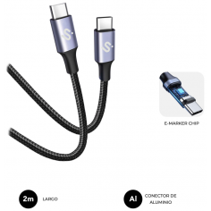 CABLE PLUS 100W C-C 2M BLACK