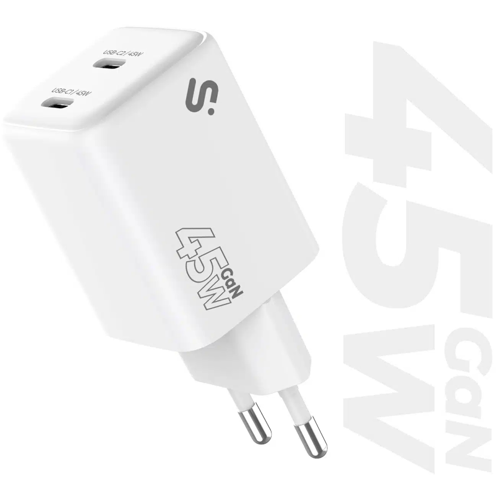 GAN 45W CHARGER USB C+C