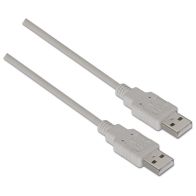 CABLE AISENS USB 2.0 TIPO A/M-A/M BEIGE 1.0M