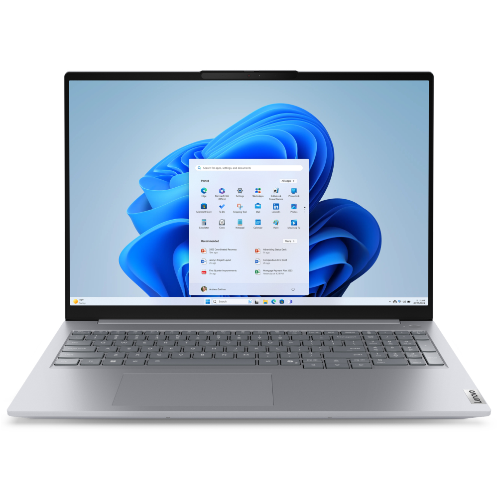 PORTATIL LENOVO THINKBOOK 16 G8 U5 135H 16GB 512GB 16"WUXGA W11P