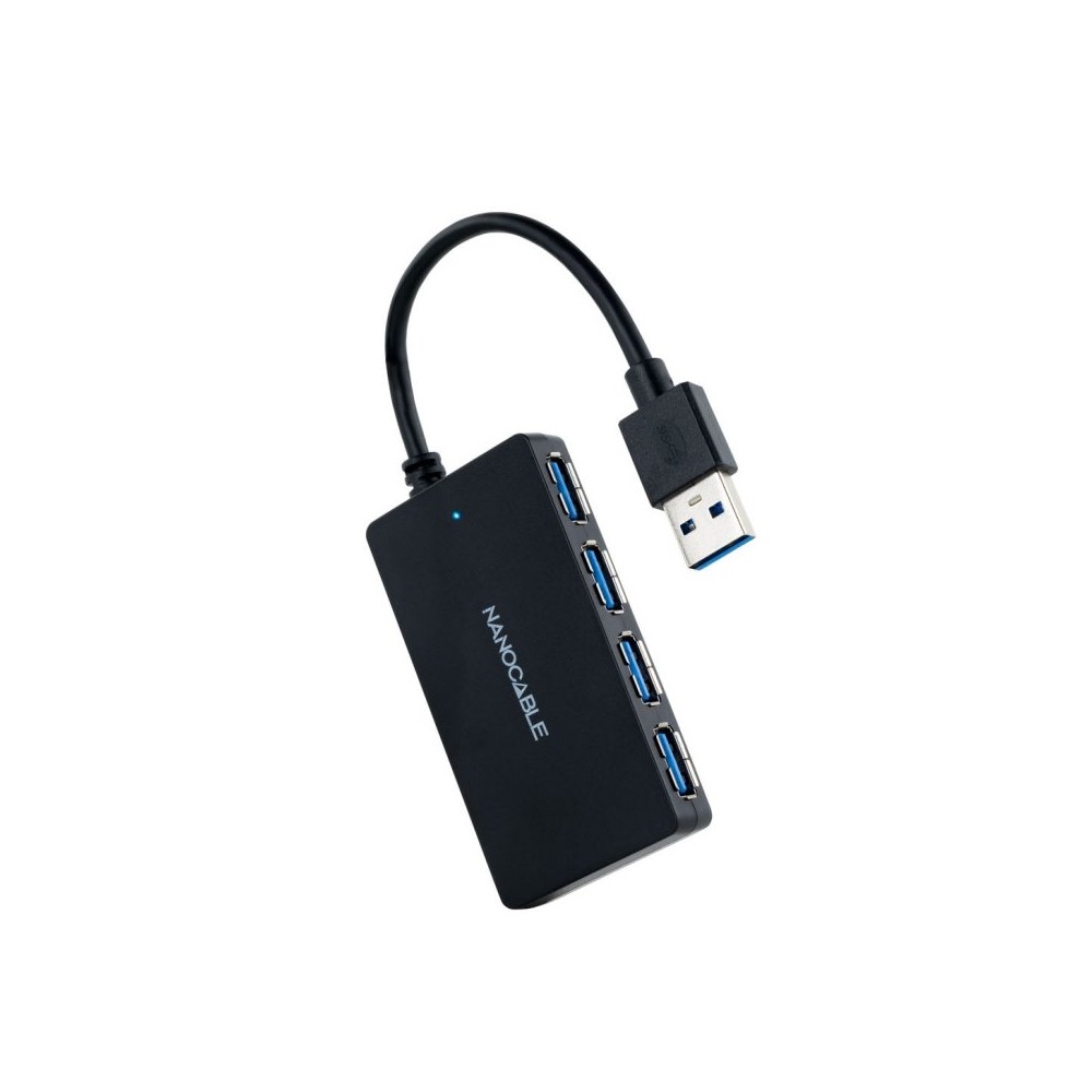 Nanocable hub usb 3.0 con 4 puertos de usb 3.0