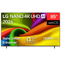 TV LG NANO 4K UHD AI 85NU8E0B3LA 85" 4K UHD 60HZ SMART TV WebOS HDR10