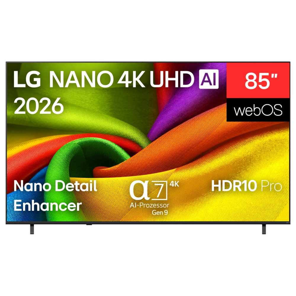 TV LG NANO 4K UHD AI 85NU8E0B3LA 85" 4K UHD 60HZ SMART TV WebOS HDR10