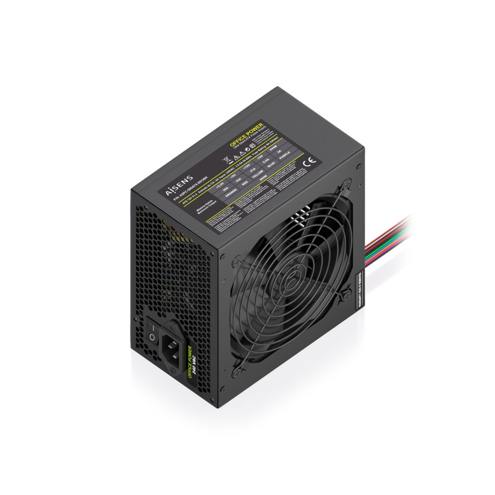 FUENTE ALIMENTACION AISENS ATX 500W OEM NEGRA