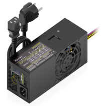 FUENTE ALIMENTACION AISENS TFX 500W CABLE ALIMENTACION OEM NEGRA