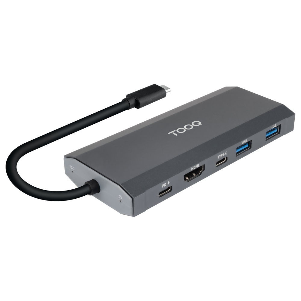 CARCASA+HUB TOOQ TQE-2241G M.2 NGFF/NVMe USB 3.2 GEN2