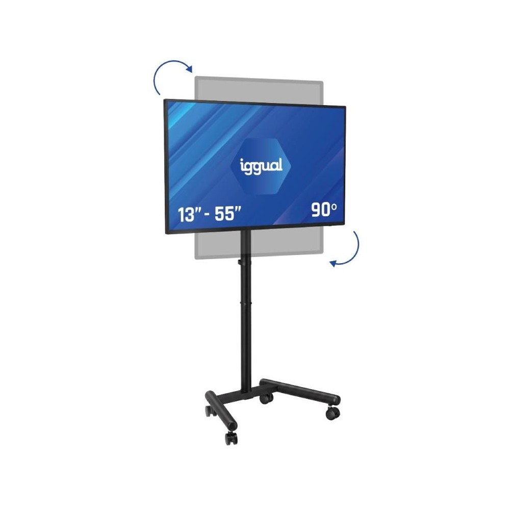 Iggual srtv55 soporte tv suelo ruedas 13"-55" 20kg