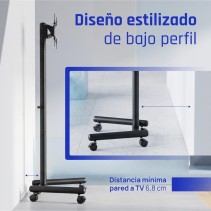 Iggual srtv55 soporte tv suelo ruedas 13"-55" 20kg
