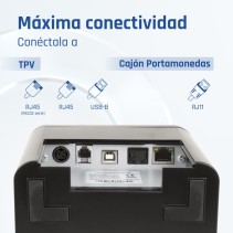 Iggual impresora térmica tp9000 usb+rj45+rj45rs232