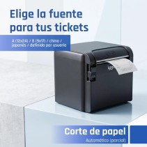 Iggual impresora térmica tp9000 usb+rj45+rj45rs232