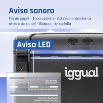 Iggual impresora térmica tp9000 usb+rj45+rj45rs232