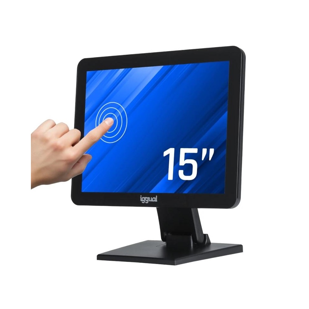 Iggual monitor táctil capacitivo 15" vga hdmi usb