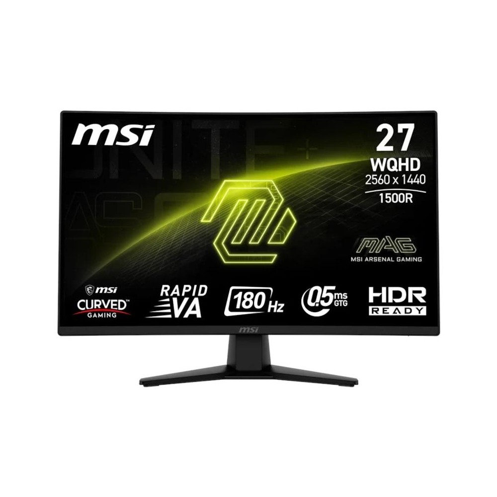 Msi mag274cqf monitor 27" wqhd 180hz curv