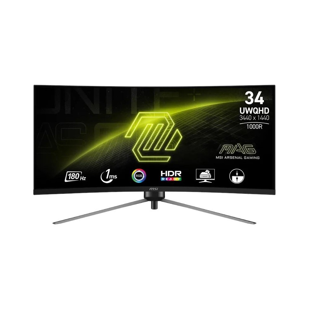 Msi mag345cqrf e20 monitor34"uwqhd 200hz curv