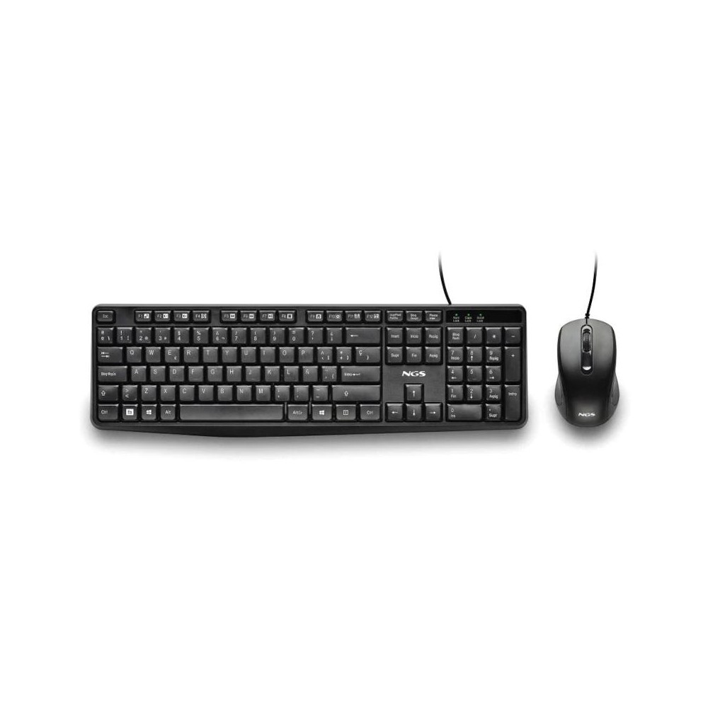 Ngs kit teclado+ratón con cable cocoa