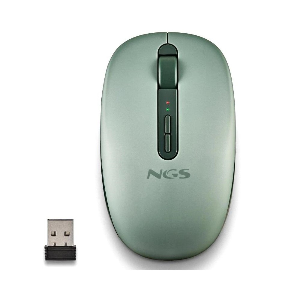 Ngs ratón inalámbrico 2.4ghz dual bt fogdual green