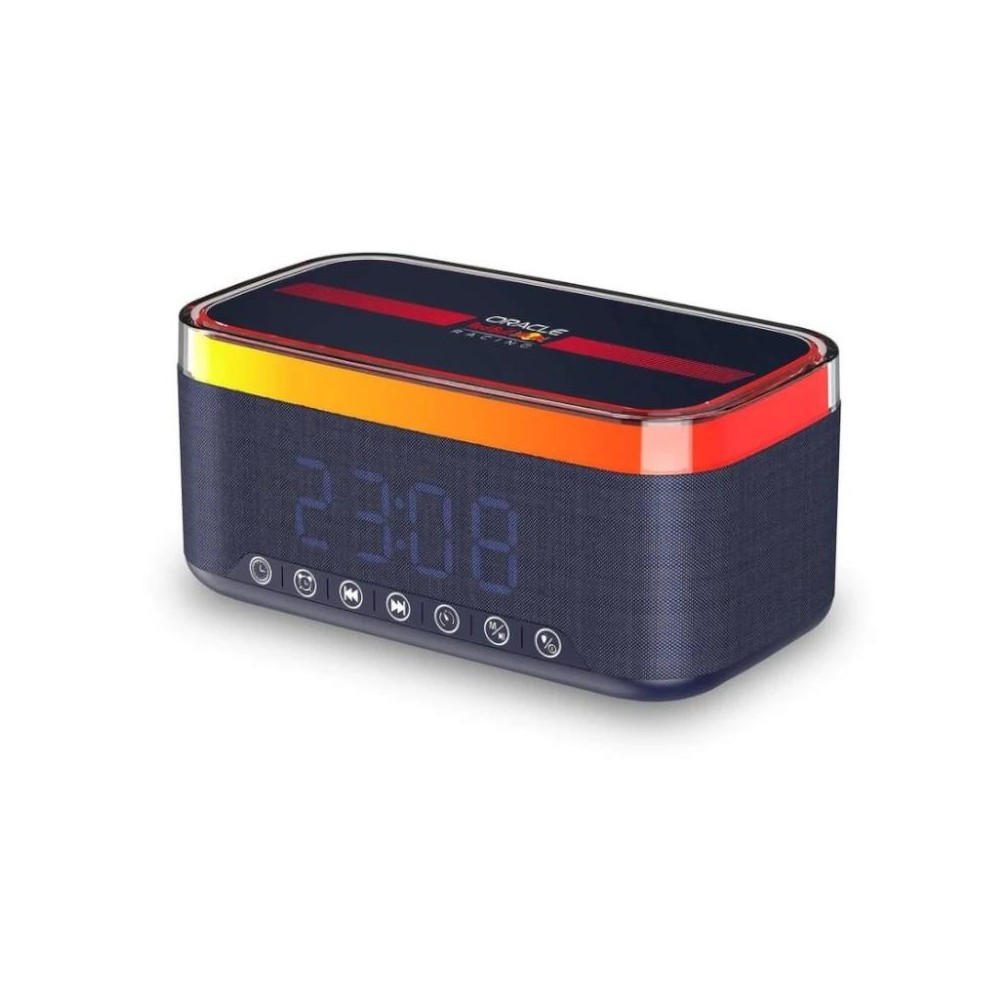 Red bull altavoz radio despertador cargador 12w