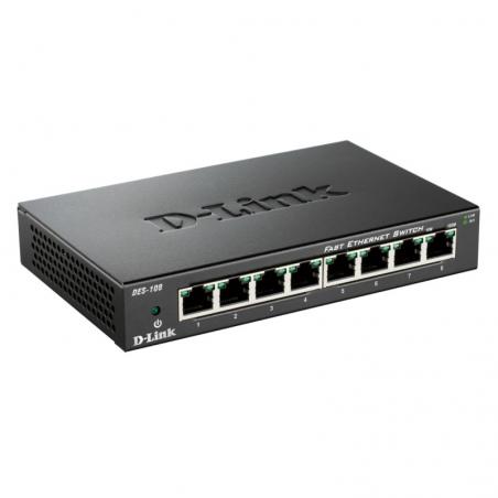 D-link des-108 switch 8x10/100mbps metal