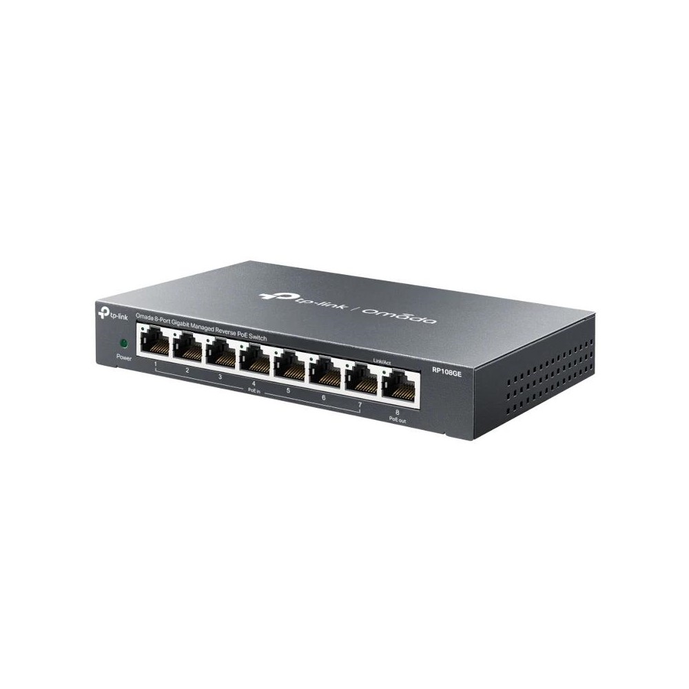 Tp-link rp108ge switch 7xgb poe in 1xgb poe out