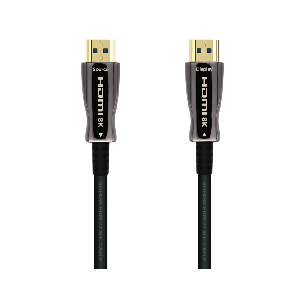 CABLE HDMI AISENS V2.1 OPTICO ACTIVO AOC 8K60HZ M/M 15M NEGRO