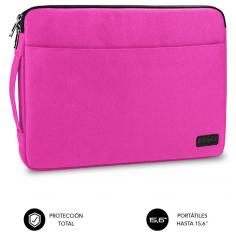 FUNDA PORTATIL SUBBLIM FUNDA ORDENADOR URBAN LAPTOP SLEEVE 15,6" PINK