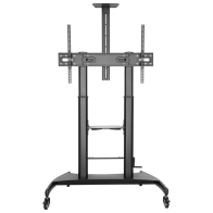 SOPORTE SUELO AISENS RUEDAS/MANIVELA/BANDEJA DVI CAMARA/MONITOR 60"-100"/100KG