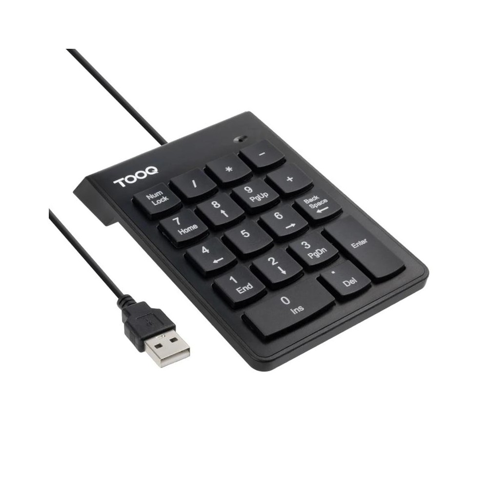 Tooq teclado usb numérico 19 teclas negro
