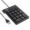 Tooq teclado usb numérico 19 teclas negro